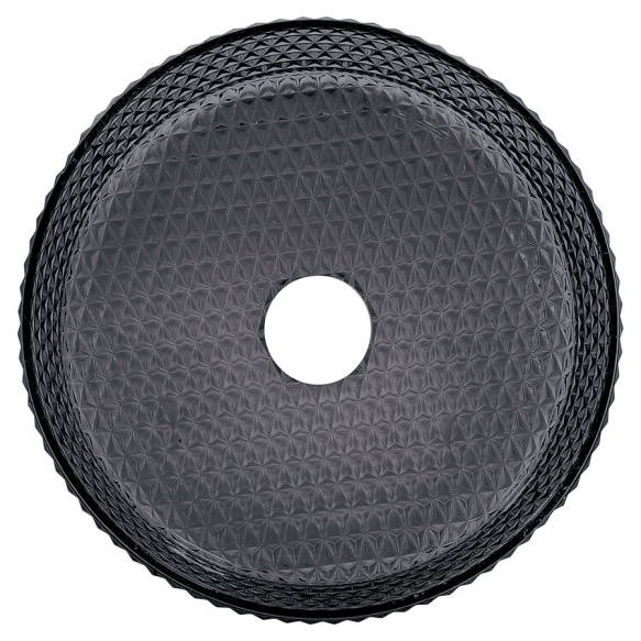 klaasist valamu Marague 40 cm, must