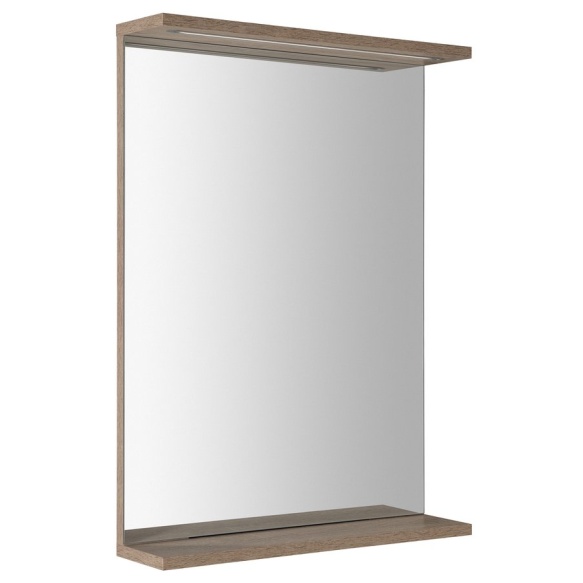 LED peegel Korin Strip 50x70x12, oak platin