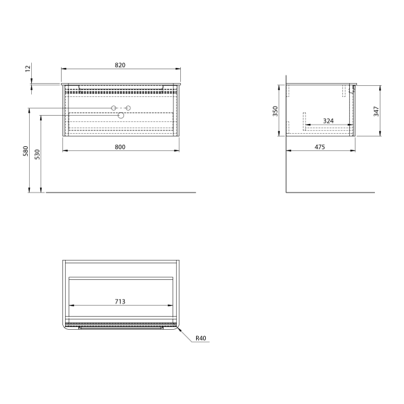 valamukapp KERALA 80x35x47.5cm, 1x sahtel, agila