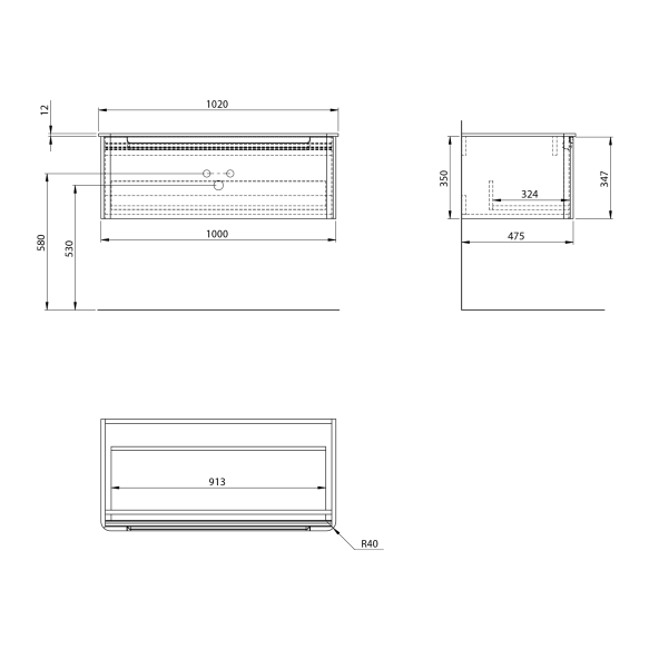 valamukapp KERALA 100x35x47.5cm, 1x sahtel, agila