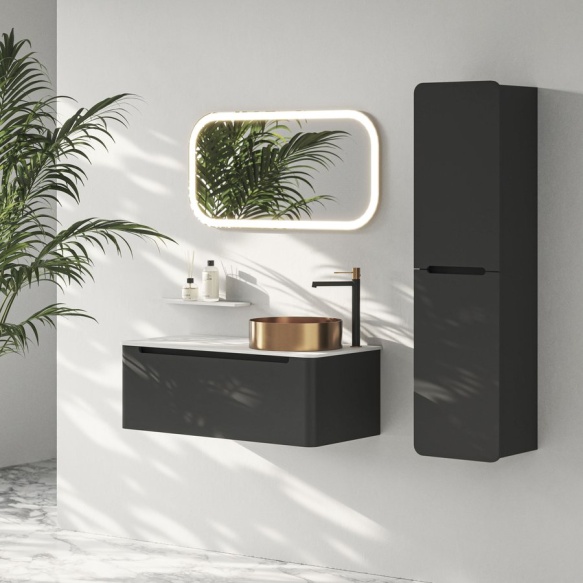 valamukapp KERALA 140x35x47.5cm, 1x sahtel, anthracite matt