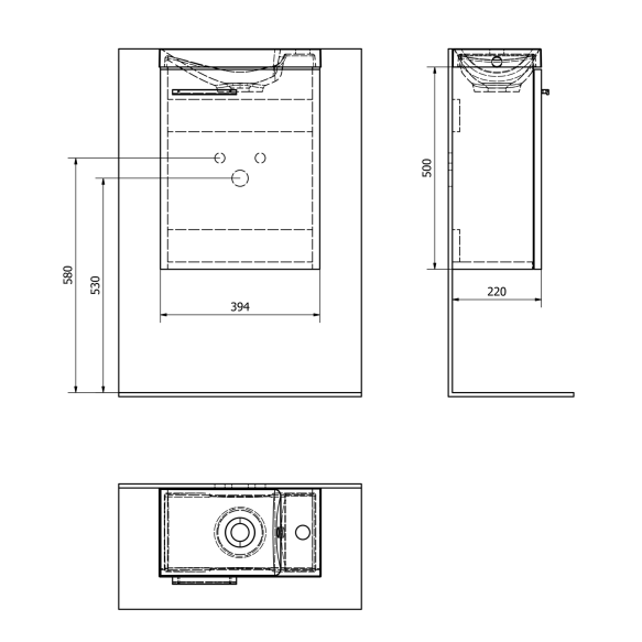 LATUS X valamukapp 39,4x50x22cm, oak Mocca (LT111)