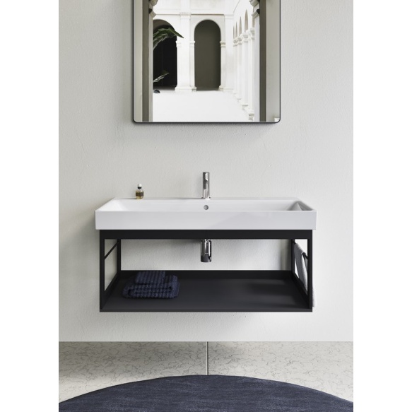 NUBES/NORM washbasin frame 100x50cm, black matt