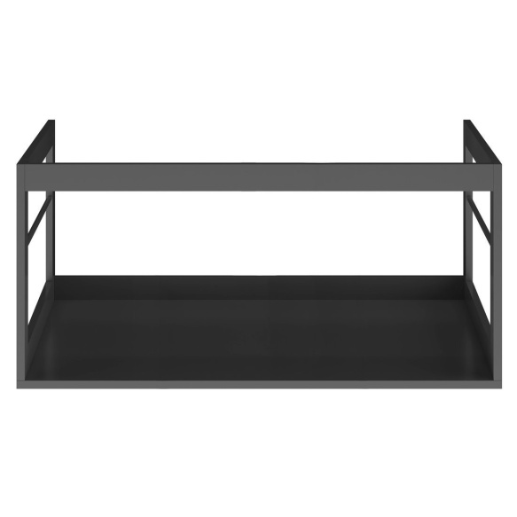 NUBES/NORM washbasin frame 80x50cm, black matt