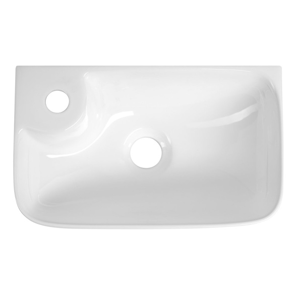 valamu BELLE 36x22cm,  valge