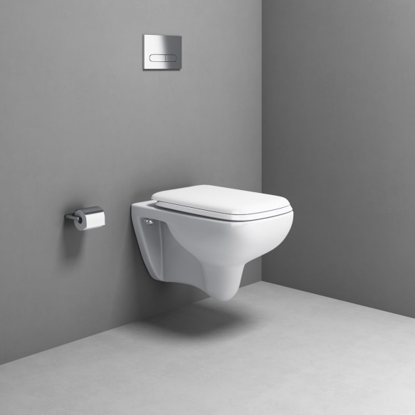seina wc pott Spazio 34x53 cm, valge
