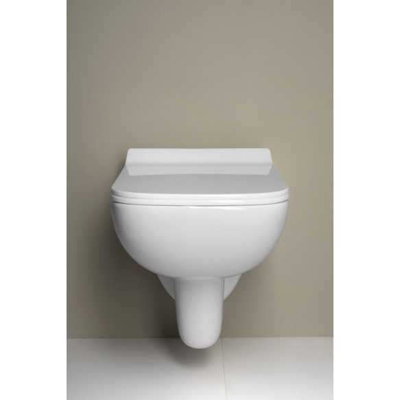 seina wc pott Spazio 34x53 cm, valge