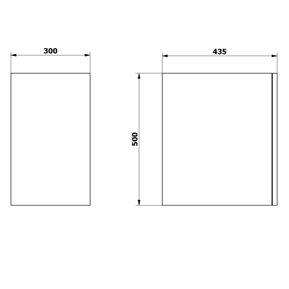 ODETTA alumine kapp 30x50x43,5cm, parem/vasak, Silver Oak