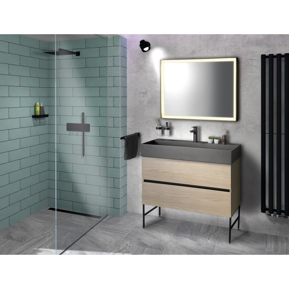 ODETTA valamukapp 95x50x43,5cm, Silver Oak