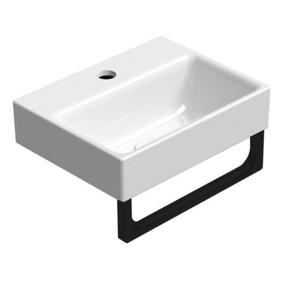NUBES towel holder 36cm, black matt