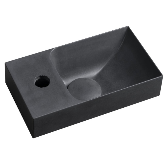 betoonist valamu PICCOLINO L 30.8x17 cm, dark antratsiit