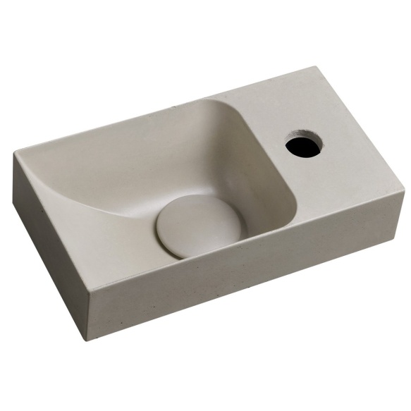 betoonist valamu PICCOLINO R 30.8x17 cm, sand