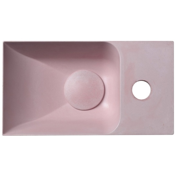betoonist valamu PICCOLINO R 30.8x17 cm, dark pink