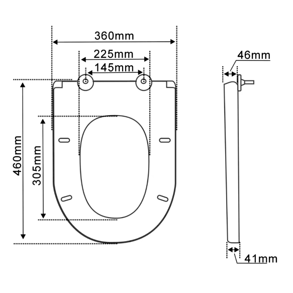 soft close prill-laud Hygie, valge