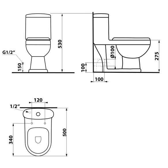 laste wc kompakt Petit, P/S trapp, valge