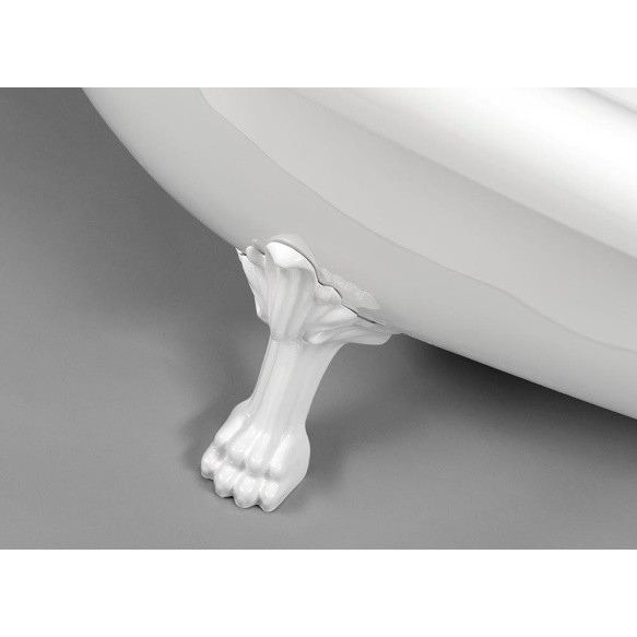 RETRO eraldiseisev vann 169x75x72cm, valged jalad, valge