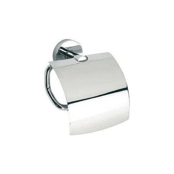 Omega E Toilet Paper Holder With Cover Chrome Omega E Toilet Paper Holder With Cover Chrome