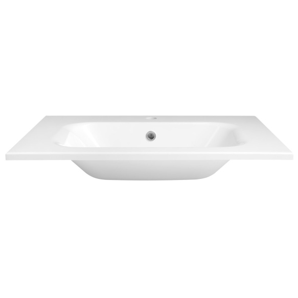 SIDRA Cast marble washbasin 71x46cm, white