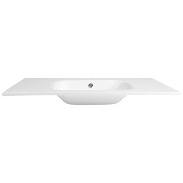 SIDRA Cast Marble Washbasin 101x46cm, white