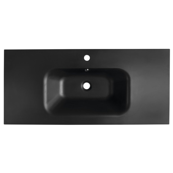 kivimassist mööblivalamu SIDRA 101x46 cm, matt must