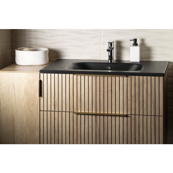 kivimassist mööblivalamu SIDRA 101x46 cm, matt must