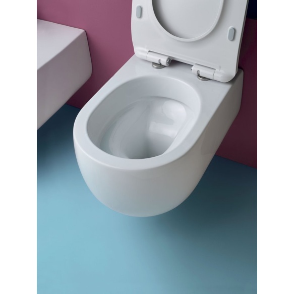 Seina WC FLO, Rimless, 37x54 cm, valge