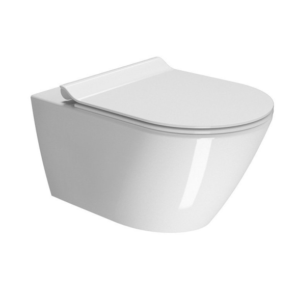 Seina WC KUBE X, Swirlflush, 55x36 cm, valge ExtraGlaze