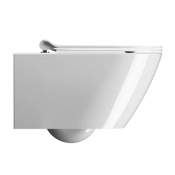 Seina WC KUBE X, Swirlflush, 55x36 cm, valge ExtraGlaze