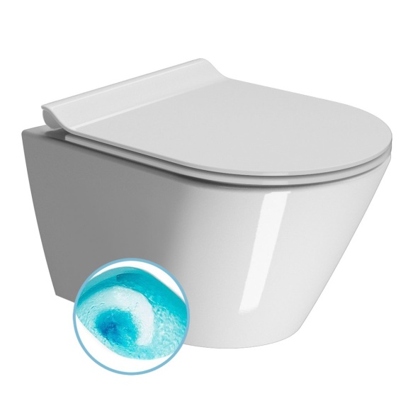 Seina WC KUBE X, Swirlflush, 50x36 cm, valge ExtraGlaze