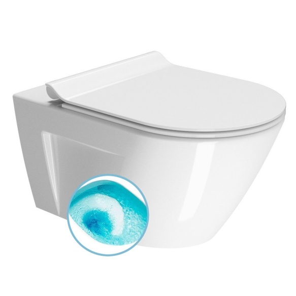 Seina WC NORM, Swirlflush, 55x36 cm, valge ExtraGlaze