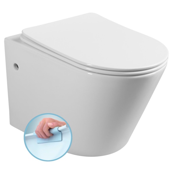 Seina WC PACO, Rimless, 36x53 cm, valge