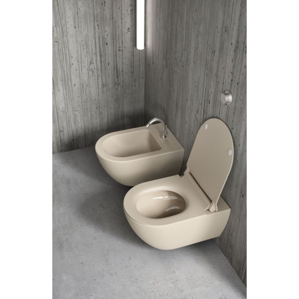 Seina WC PURA, Swirlflush, 55x36 cm, creta, seest glasuuriga, väljast matt