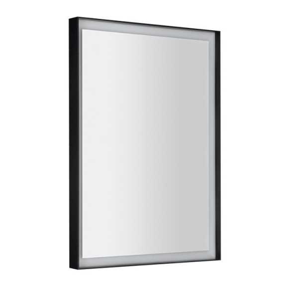 LED taustvalgustusega peegel SORT  470x700 mm, must matt