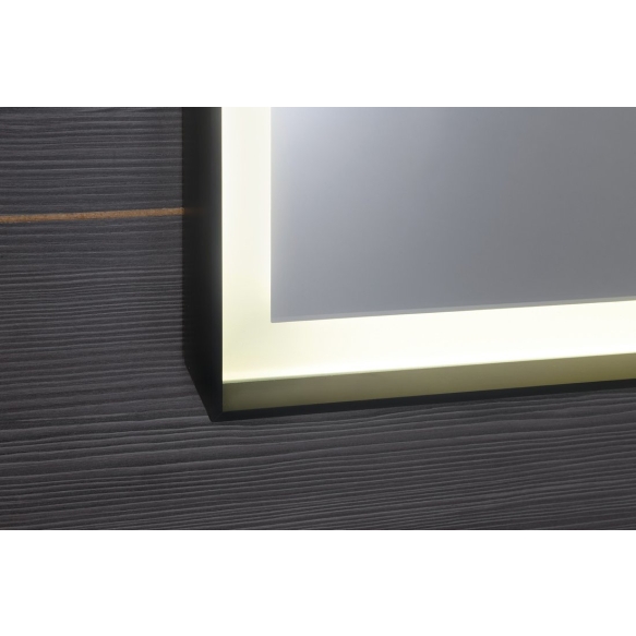 LED taustvalgustusega peegel SORT  470x700 mm, must matt