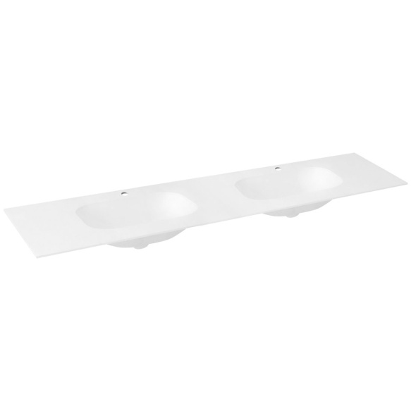 TREOS valamu 1716x513 mm, Rockstone, matt valge