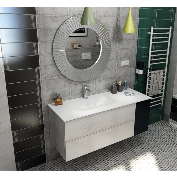 valamu TREOS L, 96.6x51.3 cm, valge matt