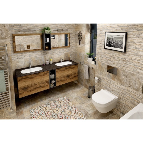 valamu TREOS double, 151.6x51.3 cm, valge matt