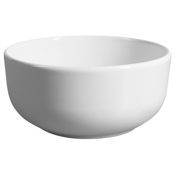 valamu tööpinnale EMMI  Ø 33 cm, valge