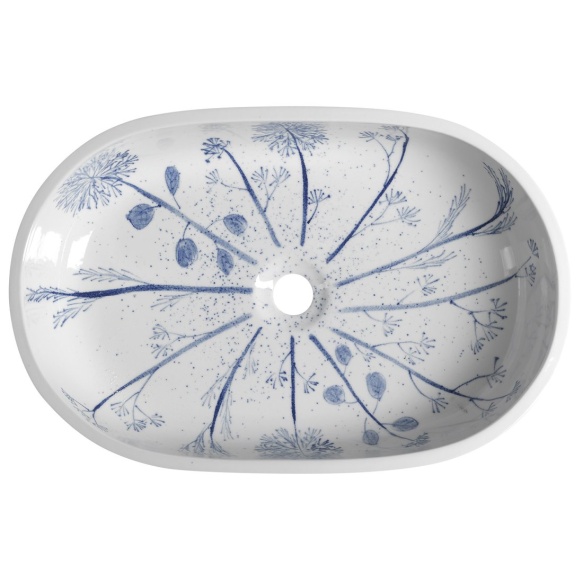 valamu PRIORI 60x13.5x40 cm valge/sinine