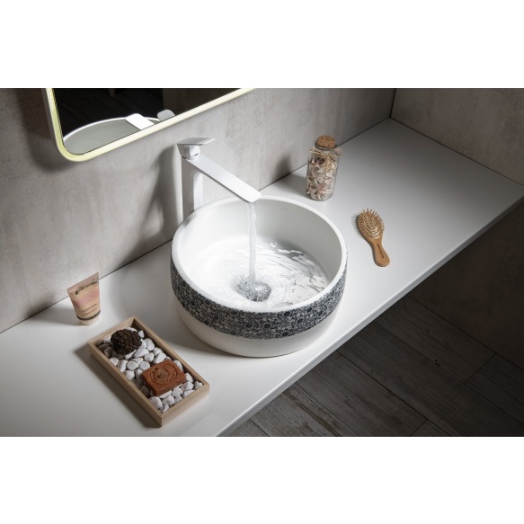 Valamu tööpinnale Priori 40x15 cm, valge/sinine