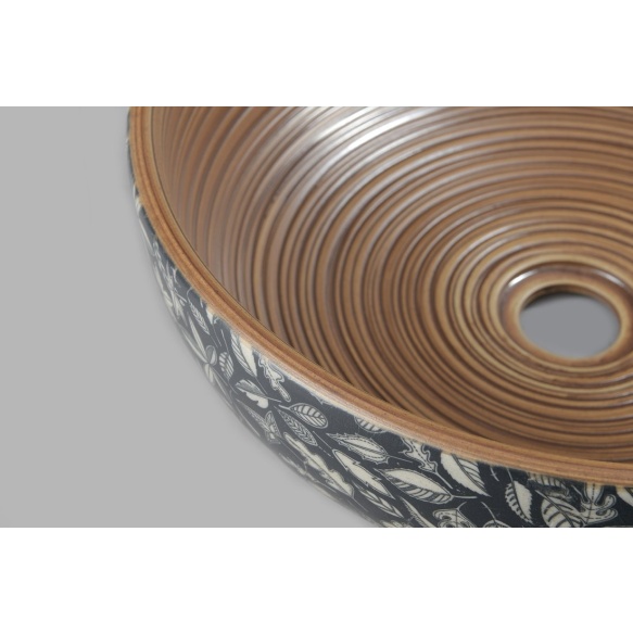 Valamu tööpinnale Priori 40x15 cm, pruun/sinine