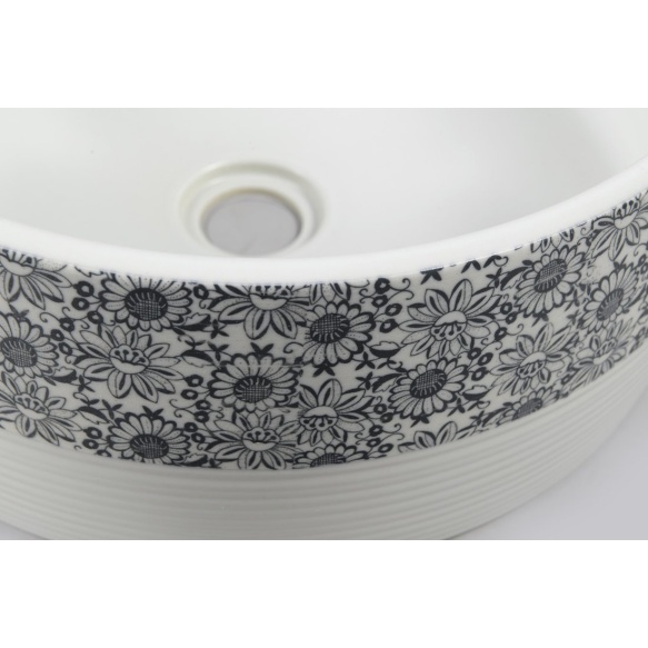 Valamu tööpinnale Priori 40x15 cm, valge/sinine