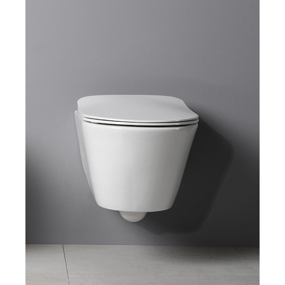 WC iste AVVA, Rimless, 35,5x53 cm, valge