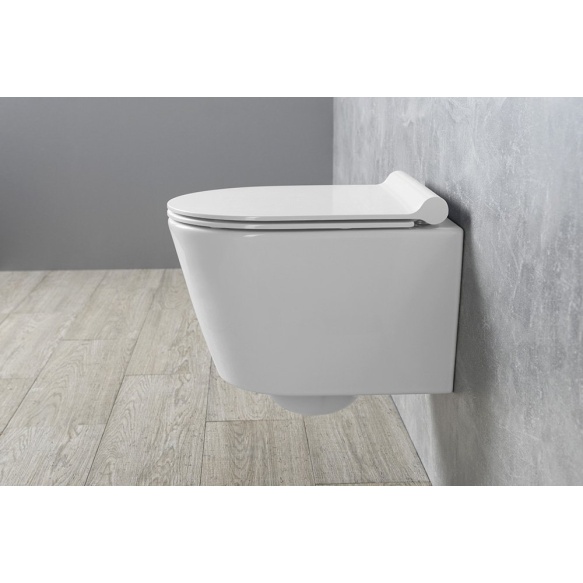 WC iste KUBE X, NORM Soft Close SLIM, duroplast/valge