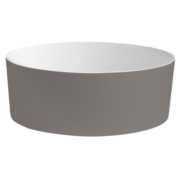 kivimassist valamu tööpinnale THIN diam 38 cm, agila/matt valge