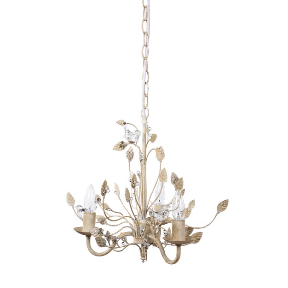 15 3 4 H Metal Chandelier W Glass Birds Cream 25watt Bulb Maximum 15 3 4 H Metal Chandelier W Glass Birds Cream