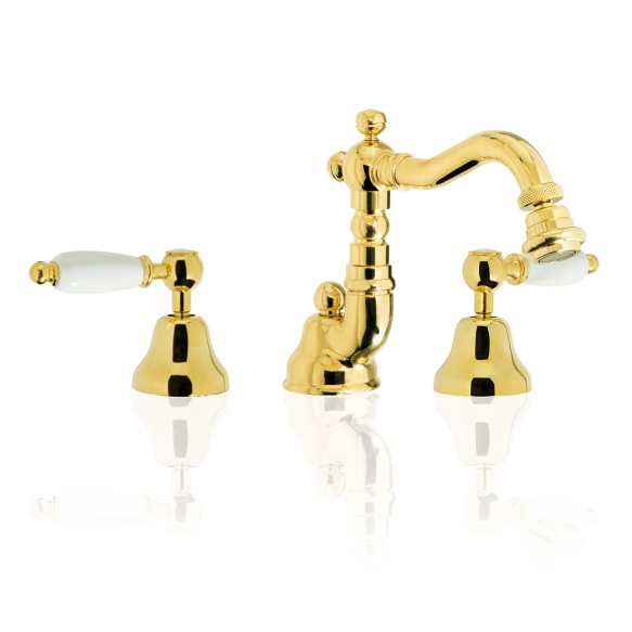 bidet mixer, 3 parts, bronze