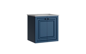 Kayra Basin Cabinet 60 cm, blue + basin SU060