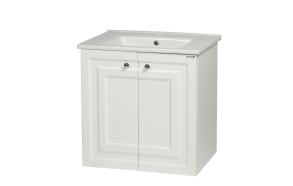 Kayra Basin Cabinet 60 cm, white + basin SU060