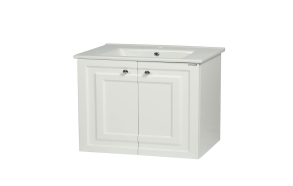 Kayra Basin Cabinet 80 cm, white + basin SU080